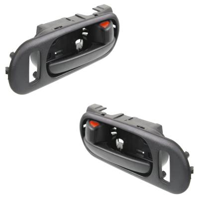 Rareelectrical - Front Left And Right Interior Door Handle Fits 2007-2012 Mazda Cx-7 Black With Lock Button - Image 3