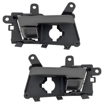Front Driver And Passenger Side Interior Door Handle Compatible With 2011-2013 Kia Optima Textured