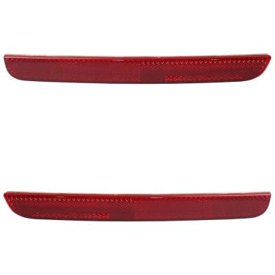 Rareelectrical - Rear Left And Rear Right Bumper Reflector Compatible With Dodge Challenger Srt Hellcat Jailbreak 8 - Image 1