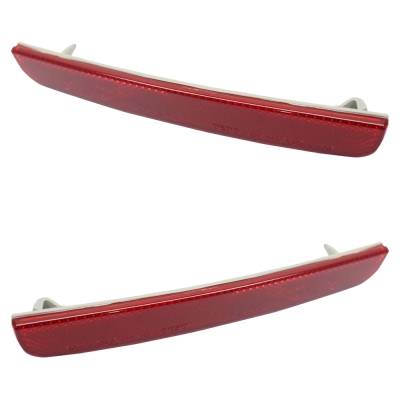 Rareelectrical - Rear Left And Rear Right Bumper Reflector Compatible With Dodge Challenger Srt Hellcat Jailbreak 8 - Image 3