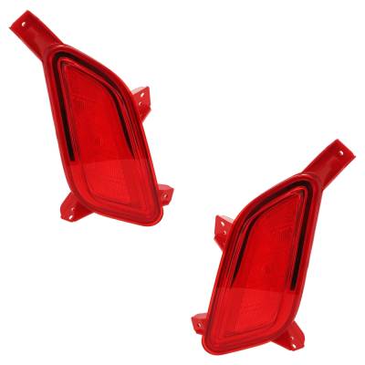 Rareelectrical - New Rear Left And Rear Right Bumper Reflector Compatible With Hyundai Veloster Base 4 Cyl 1.6L - Image 1