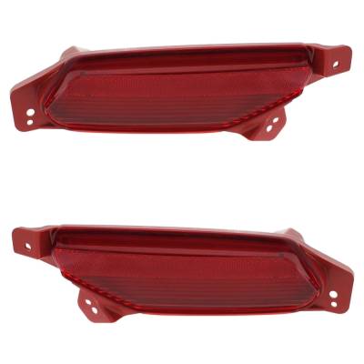 Rareelectrical - New Rear Left And Rear Right Bumper Reflector Compatible With Acura Mdx Sh-Awd Mdx Base 2014-2016 By - Image 4