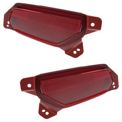 Rareelectrical - New Rear Left And Rear Right Bumper Reflector Compatible With Acura Mdx Base Mdx Sh-Awd 2014-2016 By - Image 2