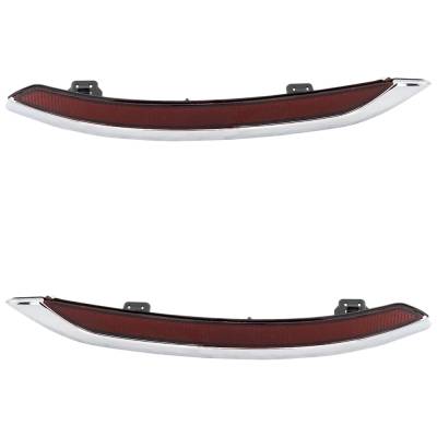 Rareelectrical - New Rear Left And Rear Right Bumper Reflector Compatible With Acura Tlx Base 6 Cyl 3.5L Tlx Sh-Awd 6 - Image 2