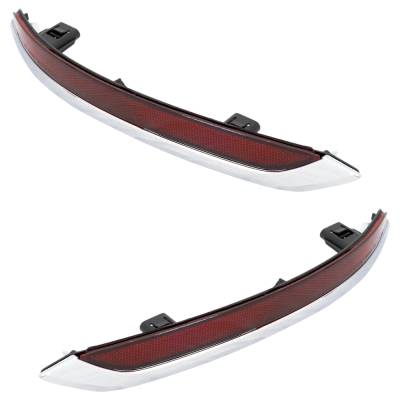 Rareelectrical - New Rear Left And Rear Right Bumper Reflector Compatible With Acura Tlx Base 4 Cyl 2.4L Tlx Base 6 - Image 3