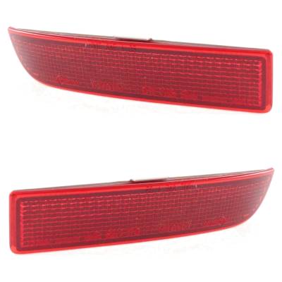 Rareelectrical - Pair Rear Bumper Reflectors Compatible With 2006-2014 Toyota Rav4 Base 3.5L (06-12) Limited 2.4L - Image 2
