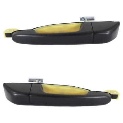 Rear Driver And Passenger Side Exterior Door Handle Compatible With 2006-2012 Hyundai Entourage Kia