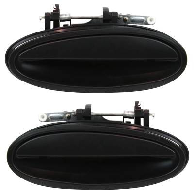 Rear Left And Right Exterior Door Handle Set Compatible With 1997-2005 Buick Park Avenue Ultra 3.8L