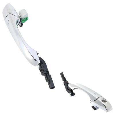Rareelectrical - Front Driver And Passenger Side Exterior Door Handle Compatible With 2011-2022 Dodge Durango Jeep - Image 2