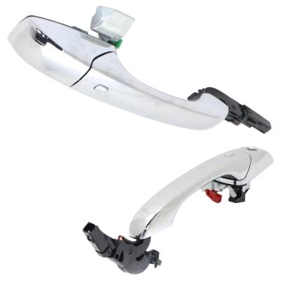 Rareelectrical - Front Driver And Passenger Side Exterior Door Handle Compatible With 2011-2022 Dodge Durango Jeep - Image 3