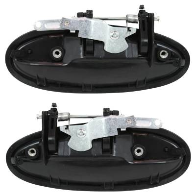Rareelectrical - Rear Left And Right Exterior Door Handle Set Compatible With 1997-2005 Buick Riviera Base 3.8L - Image 5