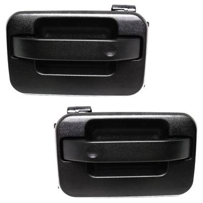 Rear Driver And Passenger Side Exterior Door Handle Compatible With 2004-2008 Ford F-150 Textured