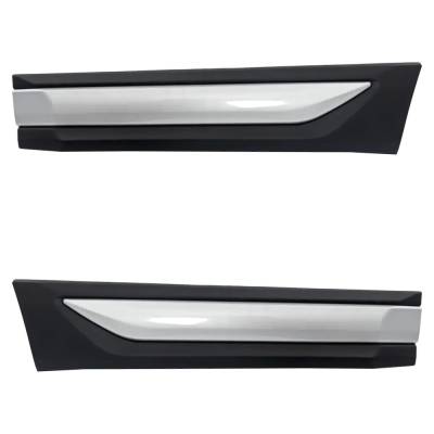 New OEM Grade Rear Left Lower And Rear Right Lower Door Molding And Beltlines Compatible With
