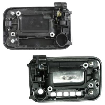 Rareelectrical - Front Pair Exterior Door Handle Compatible With 2004-2008 Lincoln Mark Ford F-150 Textured Black - Image 5