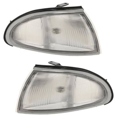 Corner Light Pair Compatible With 1993-1997 Geo Prizm Base 1.6L (93-97) Lsi 1.8L (93-97) Lsi 1.6L