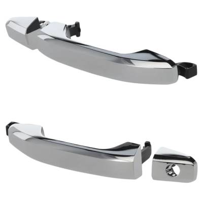 Rareelectrical - Front Driver And Passenger Side Exterior Door Handle Compatible With 2014-2022 Chevrolet Silverado - Image 2
