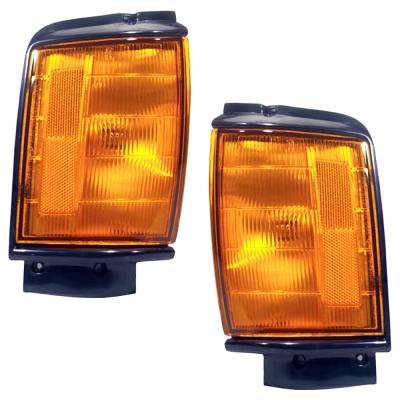 Rareelectrical - Pair Corner Lights Compatible With 1984-1986 Toyota 4Runner Sr5 2.4L (84-86) Pickup Base 2.4L - Image 1