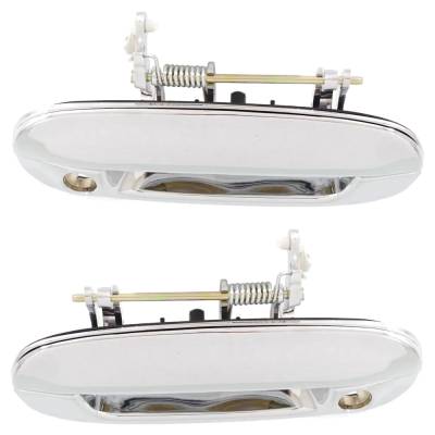 Rareelectrical - Front Driver And Passenger Side Exterior Door Handle Compatible With 2002-2009 Chevrolet Trailblazer - Image 4