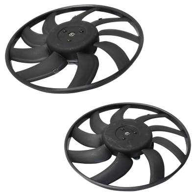 Rareelectrical - New Pair Of Cooling Fan Assembly Compatible With Audi A4 Premium Plus 4 Cyl 2.0L Q5 Premium 6 Cyl - Image 2