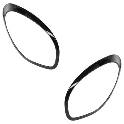New Pair Of Headlight Bezel Compatible With Mini Cooper Countryman John Cooper Works All4 Cooper
