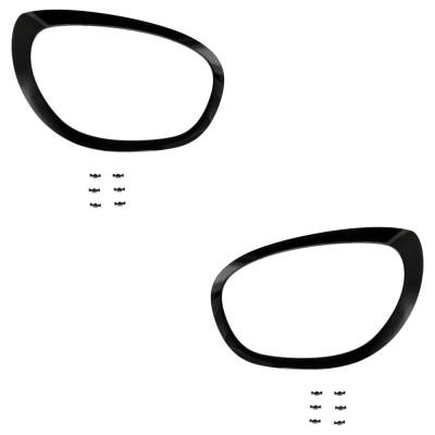 New Pair Of Headlight Bezel Compatible With Mini Cooper Countryman John Cooper Works All4 4 Cyl 2.0L