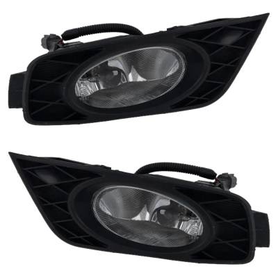 New Front Left And Front Right Fog Light Compatible With Honda Odyssey Lx 6 Cyl 3.5L Odyssey Ex-L 6