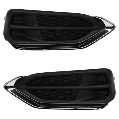 Front Left And Front Right Fog Light Cover Compatible With Acura Rdx Base 2016-2018 By Ac1038112
