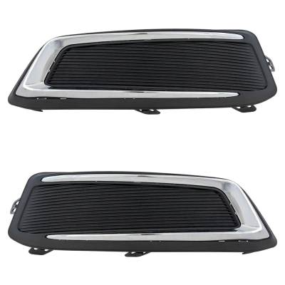 Rareelectrical - New Front Left And Front Right Fog Light Cover Compatible With Volkswagen Tiguan Se R-Line Black - Image 2