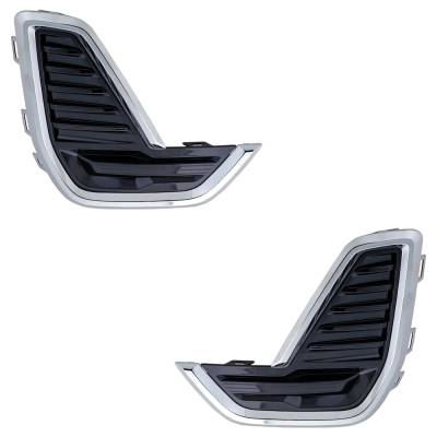 New Front Left And Front Right Fog Light Cover Compatible With Gmc Acadia Denali 4 Cyl 2.0L Acadia