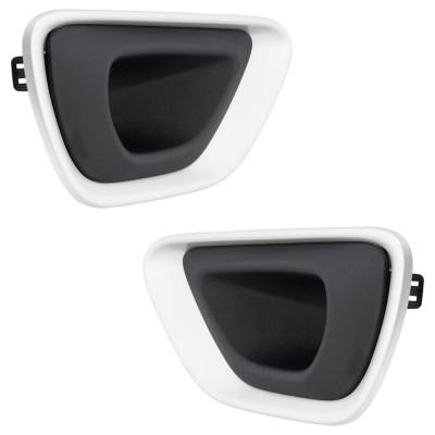 Rareelectrical - New Front Left And Front Right Fog Light Trim Compatible With Jeep Grand Cherokee 75Th Anniversary - Image 2