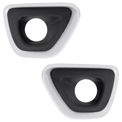 Rareelectrical - New Front Left And Front Right Fog Light Trim Compatible With Jeep Grand Cherokee 75Th Anniversary - Image 3