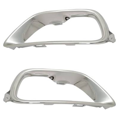 Rareelectrical - New Front Left And Front Right Fog Light Trim Compatible With Jeep Grand Cherokee Overland Grand - Image 3