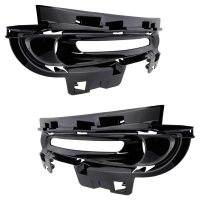 Rareelectrical - New Front Left And Front Right Fog Light Trim Compatible With Jeep Grand Cherokee Srt 2014-2016 By - Image 2