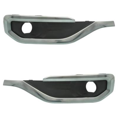 New Front Left And Front Right Fog Light Trim Compatible With Gmc Acadia Denali 6 Cyl 3.6L Acadia