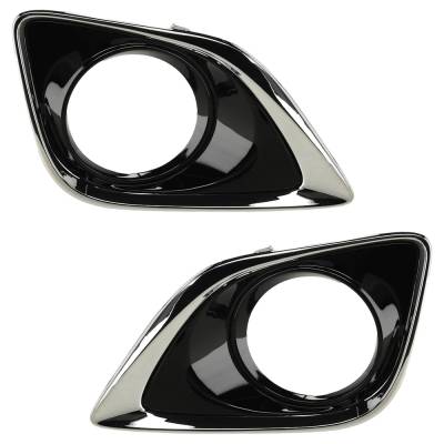 New Front Left And Front Right Fog Light Trim Compatible With Toyota Venza Base 6 Cyl 3.5L Venza Awd