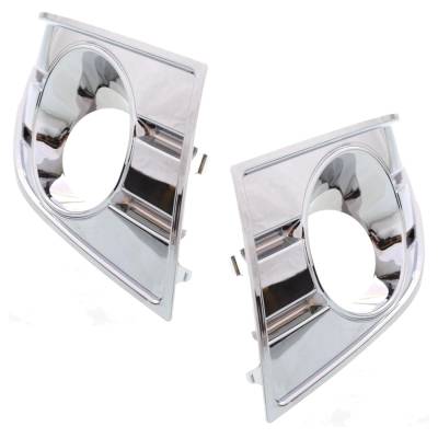 Rareelectrical - Pair Front Fog Light Trim Bezels Compatible With 2008-2009 Ford Taurus Limited 3.5L (08-09) Se 3.5L - Image 2