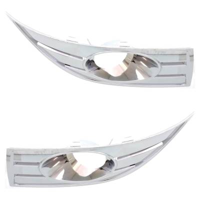 Rareelectrical - Pair Front Fog Light Trim Bezels Compatible With 2008-2009 Ford Taurus Limited 3.5L (08-09) Se 3.5L - Image 5
