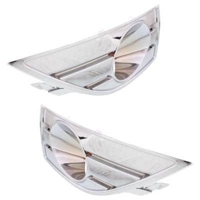 Rareelectrical - Pair Front Fog Light Trim Bezels Compatible With 2008-2009 Ford Taurus Se 3.5L (09) Sel 3.5L (08-09) - Image 3