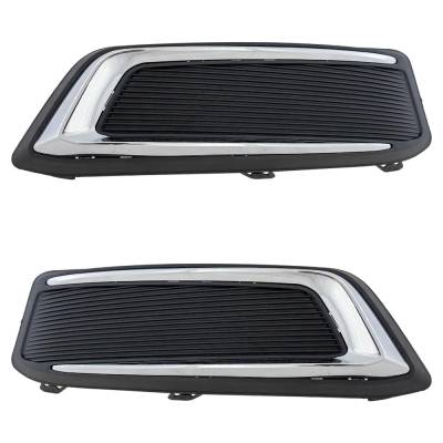 Rareelectrical - New Front Left And Front Right Fog Light Cover Compatible With Volkswagen Tiguan Se R-Line Black - Image 3