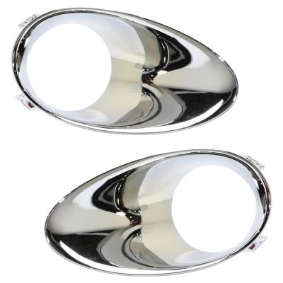 New Front Left And Front Right Fog Light Trim Compatible With Infiniti Ex37 Base Qx50 Journey