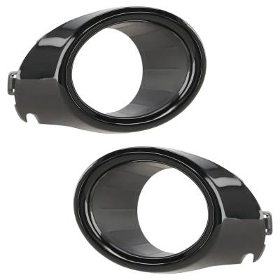 New Front Left And Front Right Fog Light Trim Compatible With Honda Civic Si 2013-2015 By