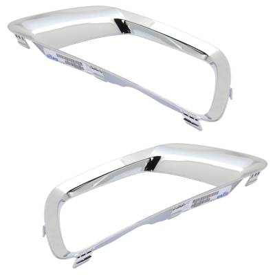 Rareelectrical - New Front Left And Front Right Fog Light Trim Compatible With Chevrolet Colorado Wt 4 Cyl 2.8L - Image 3