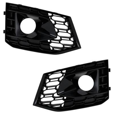 Front Left And Front Right Fog Light Trim Compatible With Audi Rs5 Base 6 Cyl 2.9L 2018-2019 By
