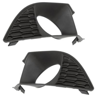 Rareelectrical - New Front Left And Front Right Fog Light Trim Compatible With Dodge Charger Se Charger R/T Road & - Image 3