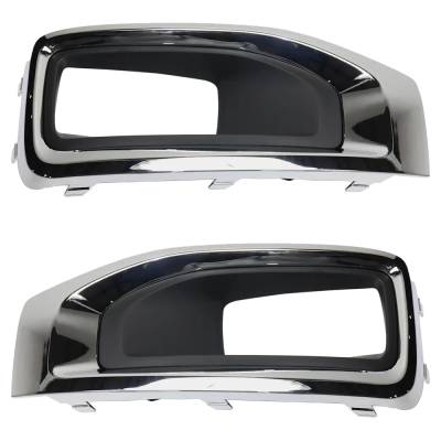 New Front Left And Front Right Fog Light Trim Compatible With Gmc Yukon Sle 8 Cyl 5.3L Yukon Slt 8