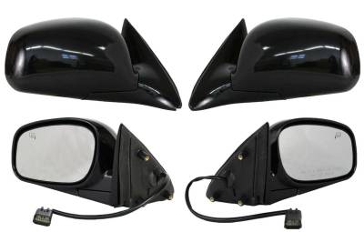 New Door Mirror Pair Compatible With Ford 03-07 Focus Lx Mid Se Zts Ztw Zx3 Zx5 Power W/ Heat