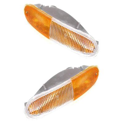 Halogen Turn Signal Light Assembly Right Left Pair Compatible With 1998-2005 Vw Beetle Glx Sport