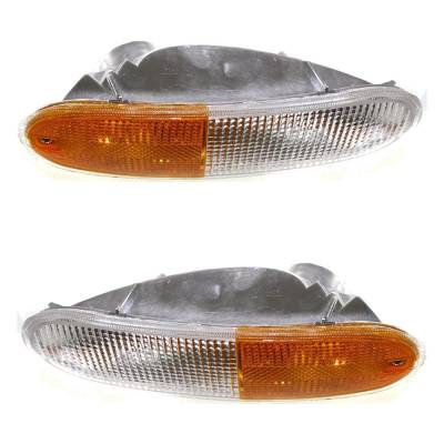 Rareelectrical - Halogen Turn Signal Light Assembly Right Left Pair Compatible With 1998-2005 Vw Beetle Glx Sport - Image 2