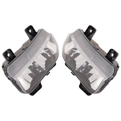 Rareelectrical - New Pair Of Daytime Running Lights Compatible With Ram 1500 2500 3500 2019 2020 By Part Numbers - Image 1