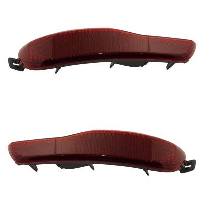 Rareelectrical - Rear Reflector Assembly Right Left Pair Compatible With 2014-2018 Jeep Cherokee Latitude Overland - Image 6